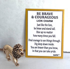 Ganz Mini Lion Figurine Token   Poem Card  be Brave   Courageous 1 1 4  X 1 