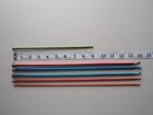 6 Vintage Afghan Crochet Hooks Boye Usa  14  Size F G I J K 9  G Aluminum Taper