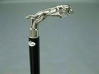 Vintage Designer Jaguar Brass Handle Antique Style Cane Wooden Walking Stick