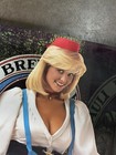 Vintage 1985 St  Pauli Girl Alcohol Advertising Promo Beer Poster Sexy 32x21