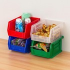Akro-mils 30210 Akrobins Plastic Storage Bins  5 x4 x3   Red  24-pack