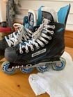 Bauer Rsx Inline Hockey Skates Size 6 5 Hi-lo  M8w9 Chassis 8080 76a 76mm Wheels