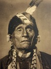 Antique Native American Indian Photo Of Wah-shun-gah Chief Of Kaw Nation