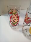 Vintage Alvin   The Chipmunks Drinking Glasses Hardees 1985 - Set Of 3