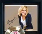 Olivia Newton-john  hopelessly   Framed Gold Record Reproduction Signatures