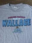 Vintage Penske Racing Rusty Wallace Long Sleeve Shirt Grey Size L Racing Nascar