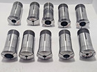 10pc Lot  Clean Hardinge 16c  Collets  7 Std   3 Emerg   See Cond    Sizes Below