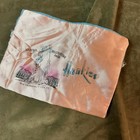Vintage Yellowstone Park Old Faithful Hankies Holder  sleeve Satin Fabric