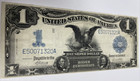 1899  1 Us Silver Certificate Large Note Black Eagle Very Nice