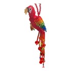 Handmade Guatemalan Beaded Macaw Parrot Ornament Gift Decoration Sun Catcher