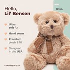 Baby Bensen Brown Plush Stuffed Animal Teddy Bear  10 Inches  For Ages 3-14