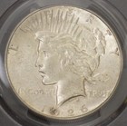 1926-s Peace Silver Dollar Pcgs Graded Au 55