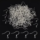 100pcs 925 Sterling Silver Diy Earring Hooks Ear Wires Plugs Making Findings Kit