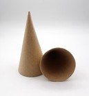 4 Pc - 4  Paper Mache Cones   Tussie Mussie  Christmas Ornaments  Kids Crafts