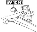 Crossmember Bushing Febest Tab-458 Oem 48725-52060