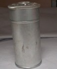 Rare  Colgate Shaving Stick Aluminum Round Tin Tube W  Lid  cp  Logo Top Vintage