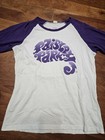 Prince Paisley Park Graphic Baseball T Shirt Raglan Tee Purple Sleeves 2017