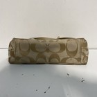 Coach Tan Signature Canvas Tote Bag Crossbody Silver Hardware F16559