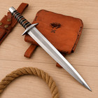 17  Arkansas Toothpick Custom Handmade D2-tool Steel Dagger Knife W sheath 2405