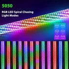 Pair 2ft Spiral Led Fat Whip Light Antenna Rgb Chasing For Can-am X3 Rzr Utv Atv