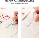 White Water Erasable Marking Pen For Fabric  Smooth Touch Disappearing Ink