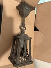 Victorian Gothic Antique Cast Iron Porch Lantern Fixture Light 1890-1910 Period
