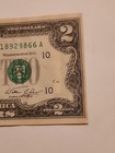 1976  2 Two Dollar Bicentennial Bill Federal Reserve Note  
