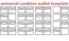 Universal Free Combine Short Wallet Cardholder Sewing Pattern Leather Craft  Die
