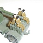 Dinky Toys 600 Series Army Painted Passenger Private Group Of 4