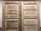 Antique French Double Doors  50 5x88  European Doors  Raised Panel Doors A579