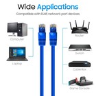 20pcs Cat5e Network Cable 1 5-15ft Ethernet Lan Cord For Gaming   Streaming Blue