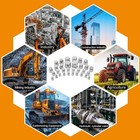 64pcs Hydraulic Jic Cap   Plug Fittings Kit an Assortment Hydraulic Fitting Set