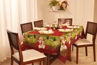 Christmas Holiday Tablecloth Printed With All The Christmas Magic And Charm