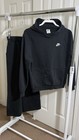Nike Girls  Tracksuit Size Xl  12   13 Years      Black  Cotton  Excellent Condition
