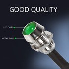 Led Pilot Light 12v Lamp Car Boat Dash Indicator Light 8mm Bulbs  4 Pcs  green 