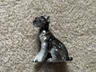 Glazed Sitting Schnauzer Figurine Made In Japan A720