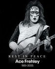 Ace Frehley With Kiss Makeup Head  Full Color  Vinyl Decal Guitar Sticker