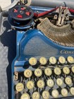 Vintage 1920s Blue Smith Corona 4 Typewriter With Case