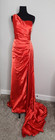 Women   s Red One-shoulder Asymmetrical Formal Prom Gown With Train 12 Bridesmaid