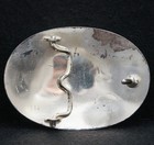 Wf05101 Sweet Vintage 1980s   floral   Western Fashion Art Silver Belt Buckle