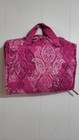 Vera Bradley Pink Floral Hanging Organizer Folding Travel Cosmetic Bag Zippers 