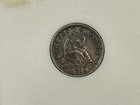 1850 Anacs Au50 Seated Liberty Half Dime - Old Soapbox Holder Free Shipping