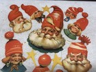 Christmas Santa   Helpers Die Cut Sheet Scraps  4700  - L16