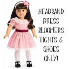      American Girl      Beforever Samantha      Meet Dress Outfit   Headband      Vguc