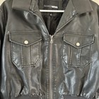 Fashion Nova Black Bomber Jacket 1x Zip Front Collared Pockets Ribbed Cuffs