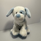 Ty Pluffies Baby Pups Puppy Dog White Blue Spots Plush Beanie Sewn Eyes 7   