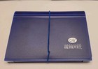 Lot Of 3 Creative Memories Accordion Photo Storage File Mates Blue Organizer Euc