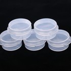10x 5g Mini Clear Plastic Cosmetic Jars Sample Pots For Cream Lotion Lip Balm