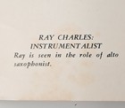 Vintage Ray Charles Advertisment Pamphlet Abc-paramount Records