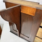 Set Antique Treadle Sewing Machine Notions 3 Drawers Cabinets Frame Wood